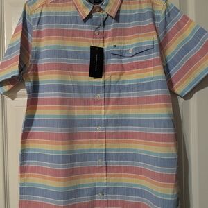 Tommy Hilfiger Boy's Multicolor Striped Button Down Shirt